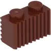 LEGO® 1x2 Briques striées Briques striées rouge-brun - 2877 NOUVEAU ! ...