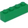 LEGO® Briques 1x4 Vert - 3010 NOUVEAU ! Quantité 100x