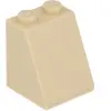 LEGO 100x 2x2x2 brique inclinée, beige