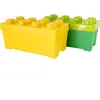 LEGO® 2 Boîtes de rangement Moyenne Verte + Jaune avec couvercle Empil...