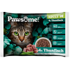 4x85g Pawsome Adult Cat avec thon nourriture pour chats humide
