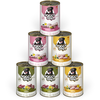 Soul Pet DOGGY Dog Paté Mix Sensitive, 6 x 400 g, Nourriture Humide pour Chien, dans Un Paquet d'essai, sans céréales, avec Huile de Saumon et Moule à lèvres Vertes, part...