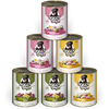 Soul Pet DOGGY Dog Paté Mix Sensitive, 6 x 800 g, nourriture humide pour chien, dans un paquet d'essai, sans céréales, avec huile de saumon et moule à lèvres vertes, part...