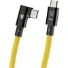 CobraTether Câble USB-C vers USB-C (90°) - 10 m - (10 Gbit) jaune
