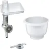 Bosch set bankingsensation muz5bs1 lifestyle plaque perforée bol hachoir à viande-blanc