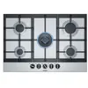 Siemens - table de cuisson à gaz 75cm 5 feux inox  ec7a5rb90 - iq500 ec7a5rb90
