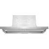 Siemens - hotte télescopique murale 90cm 740 m³/h argent métallisé - li97sa530