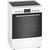 Bosch - cuisinière vitrocéramique a 66l 4 feux blanc  hkr39c220 - HKR39C220