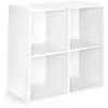 Zomo VS-Box 400 grand meuble de rangement pour vinyles & CD (blanc)