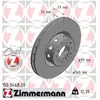 OTTO ZIMMERMANN GMBH Disque de frein avant gauche pour BMW: M5 (Ref: 150.3468.20)