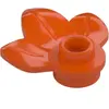 LEGO : 500x élément végétal avec 3 feuilles, ?rouge-orange