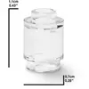 LEGO : 10x briques transparentes 1x1, rondes