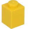 LEGO : 100x Stein 1x1 en 'Jaune' (en anglais)