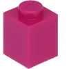 LEGO : 100x Stein 1x1 dans 'Magenta' (en anglais)