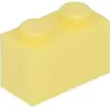 LEGO : 100x Stein 1x2 en 'Bright Light Yellow' (jaune clair)