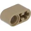 LEGO Technic : 50 Hebelarme 1x2, Pin- und Achsloch, dunkles Beige