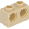 LEGO Technic : 50x Beigefarbener Technik-Stein