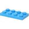 LEGO : 50 plaques, taille 2x4, dans un bleu azur foncé