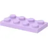 LEGO : 50 Plaques, Größe 2x4 Noppen in hellem Lavendel