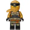 LEGO Ninjago : Cole en armure dorée avec un katana doré