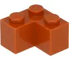LEGO : 25 pièces pierre angulaire 2x2, orange foncé