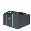 Hattoro - xxxl abri de jardin en métal abri de jardin maison abri de jardin 15 m³ gris