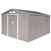 HATTORO S300 XXXL Abri de jardin en métal 277x319x192cm Gris clair