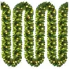 Deuba Casaria Guirlande de Noël lumineuse 5m 100 LED blanc chaud Sapin artificiel Décoration de noël intérieur extérieur