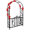 Arcade de rosier - DEUBA - Support pour plantes avec porte - Métal pul...