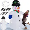 monzana Bonhomme de neige gonflable décoratif 20 led Décoration lumineuse 240x170x Noël