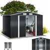 Deuba Abri de jardin en métal 5m² avec cadre de sol Cabane de jardin a...