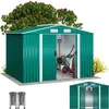 Deuba Abri de jardin en métal vert Cabane de jardin - Remise Rangement...