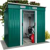 GARDEBRUK Abri de jardin en métal 2m² avec fondation 196x122x182cm por...