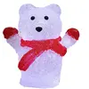 monzana Figurine Lumineuse LED en Acrylique Décoration de Noël Ours po...