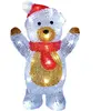 monzana Figurine lumineuse led en acrylique - décoration de Noël - Modèle au choix Nounours debout