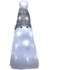deuba Figurine lumineuse led en acrylique - décoration de Noël - Modèle au choix Père Noël Blanc