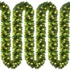 Casaria Guirlande de Noël lumineuse 10m 200 LED blanc chaud Décoration de noël en sapin artificiel pour intérieur extérieur