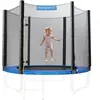 Deuba Filet de sécurité pour Trampoline 6 Poteaux - Réseau Dense entrée fermable - Ø 183 cm