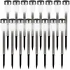 MONZANA 16x Lampes solaires de Jardin luminaires LED acier inoxydable ...