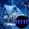Deuba Guirlande lumineuse 80 LED Noël Bleu stalactites Lumière Déco