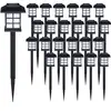 monzana Set de 24x lampes solaires LED Lumière pour jardin balon terrasse