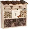 CADOCA® Hôtel à insectes en Bois naturel 30,5x31 cm Cabane Maisonette ...