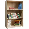 Deuba Étagère bibliothèque chêne 115 x 60 x 28 cm Meuble de rangement VELA 3 compartiments pour salon bureau chambre