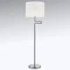 Knapstein Lampadaire Lilian variateur LED, nickel mat/chromé