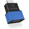 ICY BOX IB-AC516 - Adaptateur vidéo - HD-15 (VGA) femelle pour HDMI mâle - Noir/bleu