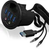 Raidsonic Centre Usb A 3.0 Avec Entrée/sortie Audio 4 Ports