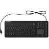 RaidSonic Technology Keysonic KSK-6231 - Tastatur - USB - Deutsch - Wasserdicht - Schwarz