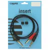 Accessoires guitares KLOTZ AY1-0300 INSERT NOIR 3 M Câbles insert asymétriques