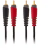 Accessoires guitares KLOTZ AT-CC0100 BASIC RCA NOIR 1 M Câble RCA