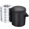 GORILLA SPORTS Mini disques chromés 51 mm - Lot de 5 KG avec housse de transport